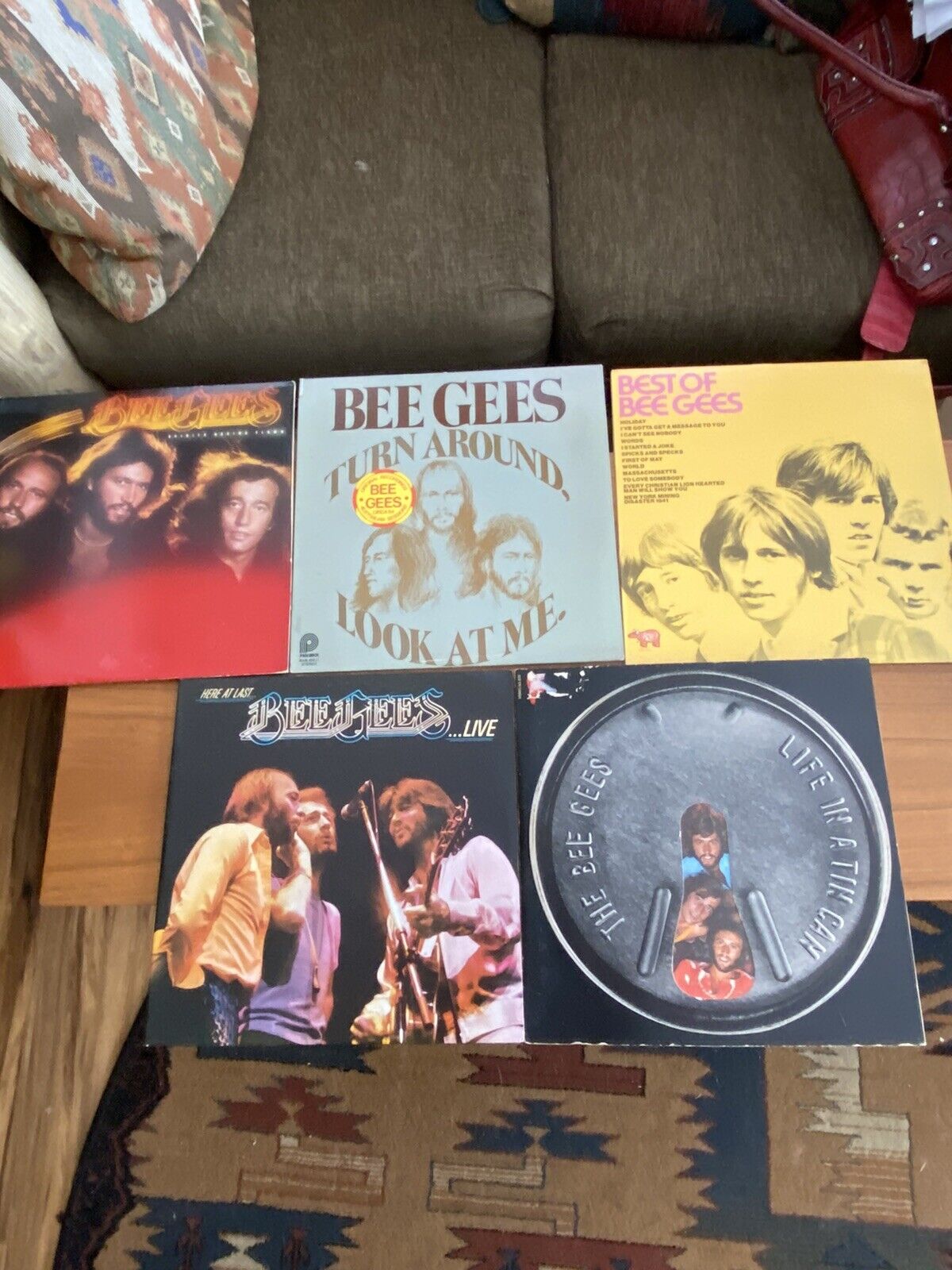BEE GEES 5 LPs: Live, Best Of, Life in a Can +2 More XLNT Vinyl