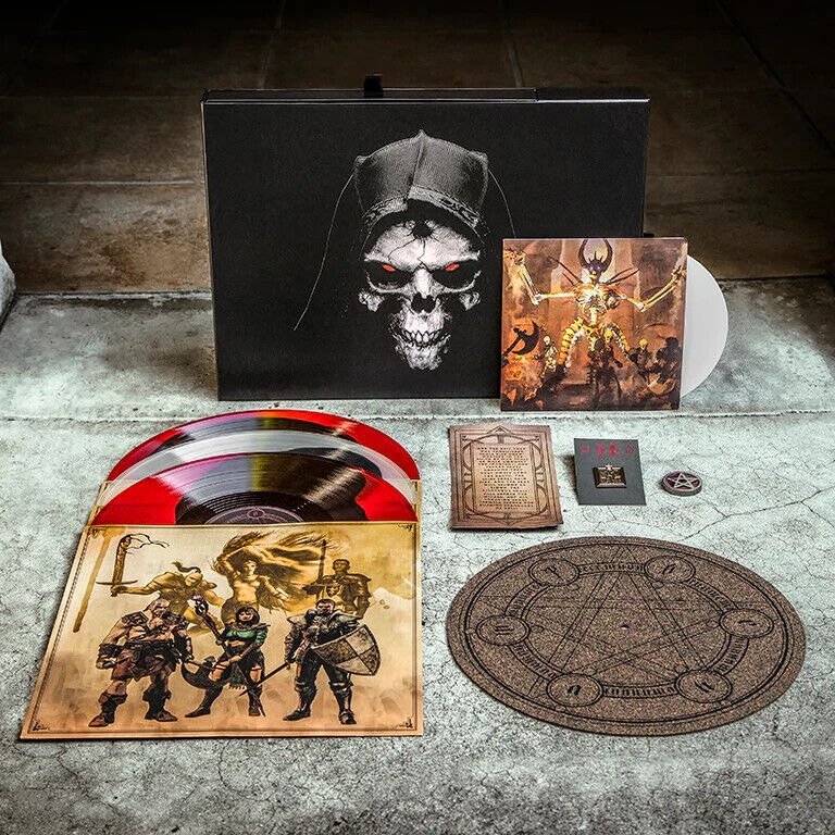 Matt Uelmen Diablo II Resurrection Red & Black + Milky Clear & Black Vinyl 3XLP