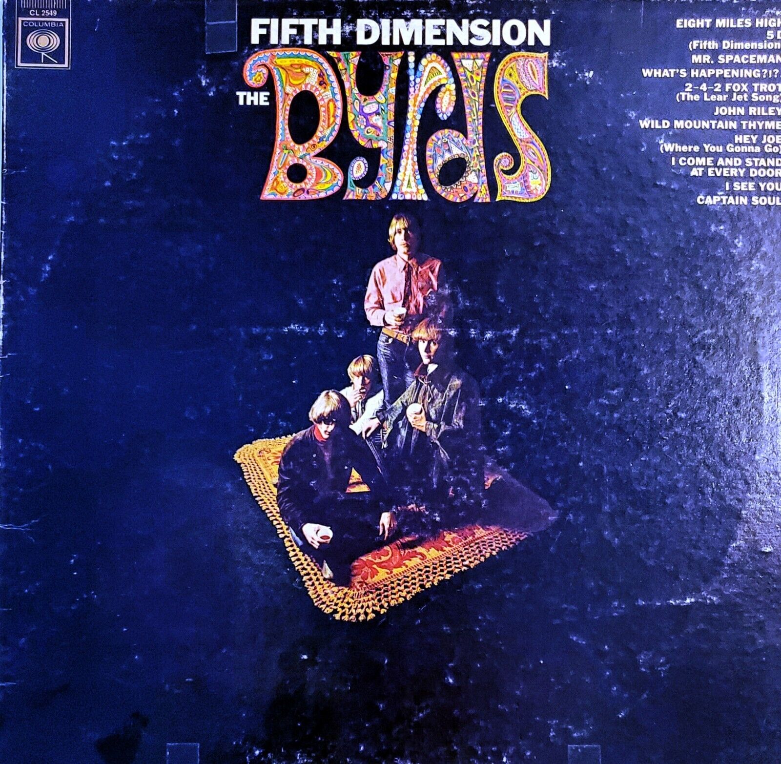The Byrds–Fifth Dimension LP (Mono), 1966 Columbia VG+