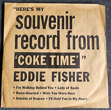 Eddie Fisher – Souvenir Record From Coke Time 1953 RCA EP Coca-Cola picture