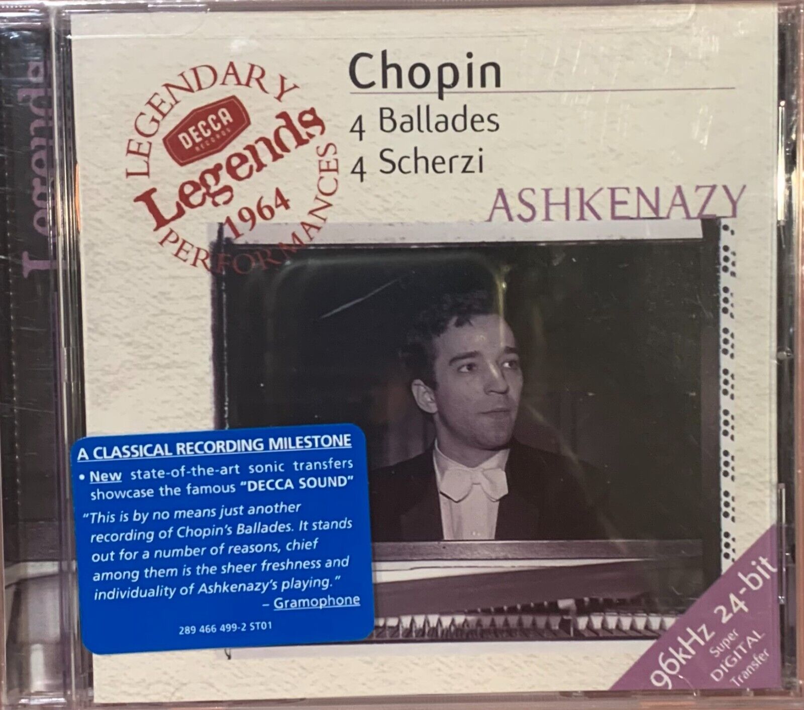 Chopin: 4 Ballades / 4 Scherzi  Sealed Decca CD Vladimir Ashkenazy