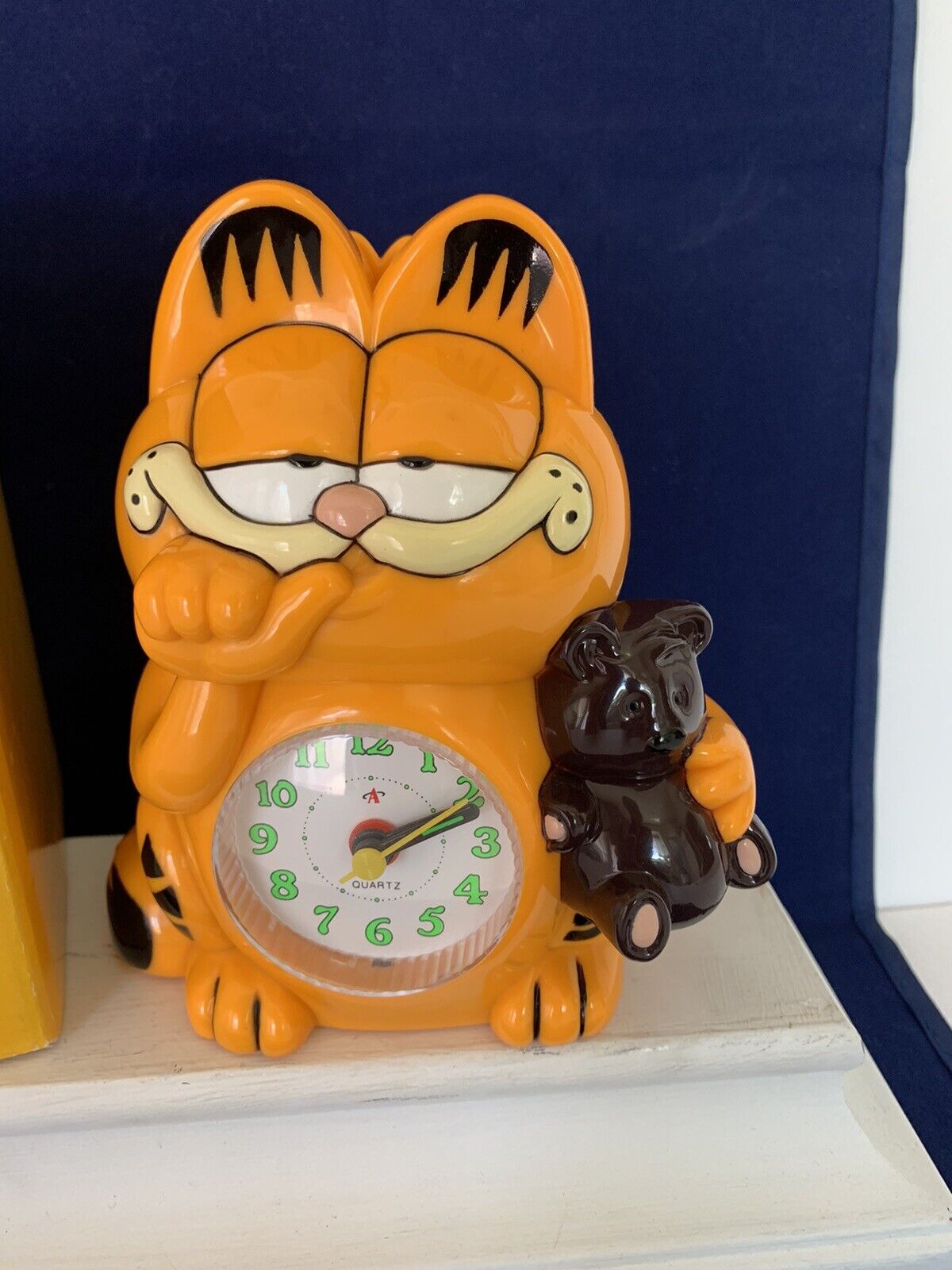 Vintage Garfield & Aurora Plastic Music Alarm Clock Works