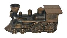 Vintage 1970s Bronze General Locomotive Steam Train Music Box and Bank  (J) picture