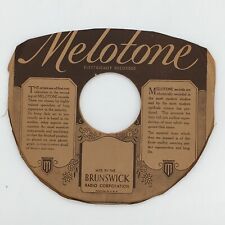 Vintage 78 RPM Melotone Company Record Sleeves-PRE-WAR- MFD. by Brunswick Radio picture