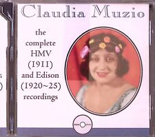 CLAUDIA MUZIO THE COMPLETE HMV (1911) AND EDISON (1920-25) RECORDINGS CD 1 2550 picture