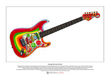 George Harrison's Stratocaster Rocky guitar Ltd Edition Fine Art Print A3 size picture