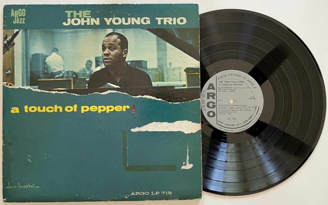 The John Young Trio A Touch of Pepper LP Argo Jazz (1963) vg+ MONO
