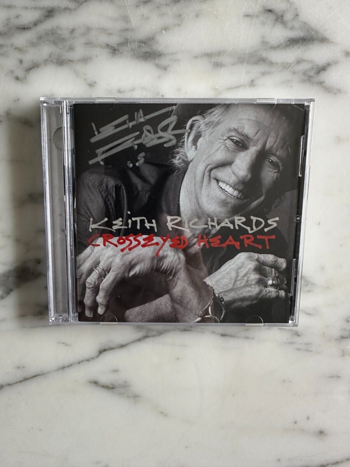 KEITH RICHARDS 2015 AUTOGRAPHED CROSSEYED HEART CD NEW OLD STOCK NEVER PLAYED