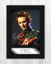 Matt Bellamy Muse 2 A4 signed mounted photograph poster Choice of frame picture