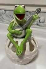 Kermit the Frog Lily Pad Banjo Ceramic JIM HENSON 1979 Flower Rainbow Connection picture