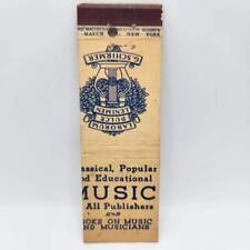 Vintage Matchbook G. Schirmer Music Books New York Cutting Error picture
