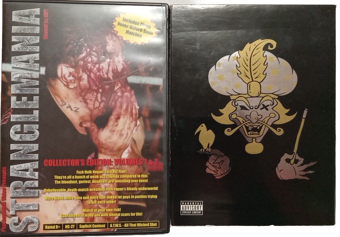 Insane Clown Posse Stranglemania Dvd Set Great Milenko Set ICP Psychopathic Rare