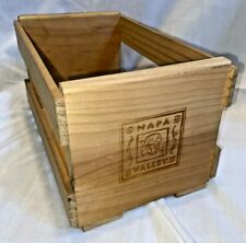 Napa Valley Company CD DVD Storage Solid Wood Box Crate Holds 20 CD’s Wooden picture
