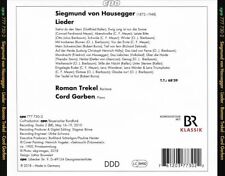 HAUSEGGER / TREKEL / GARBEN - LIEDER NEW CD picture