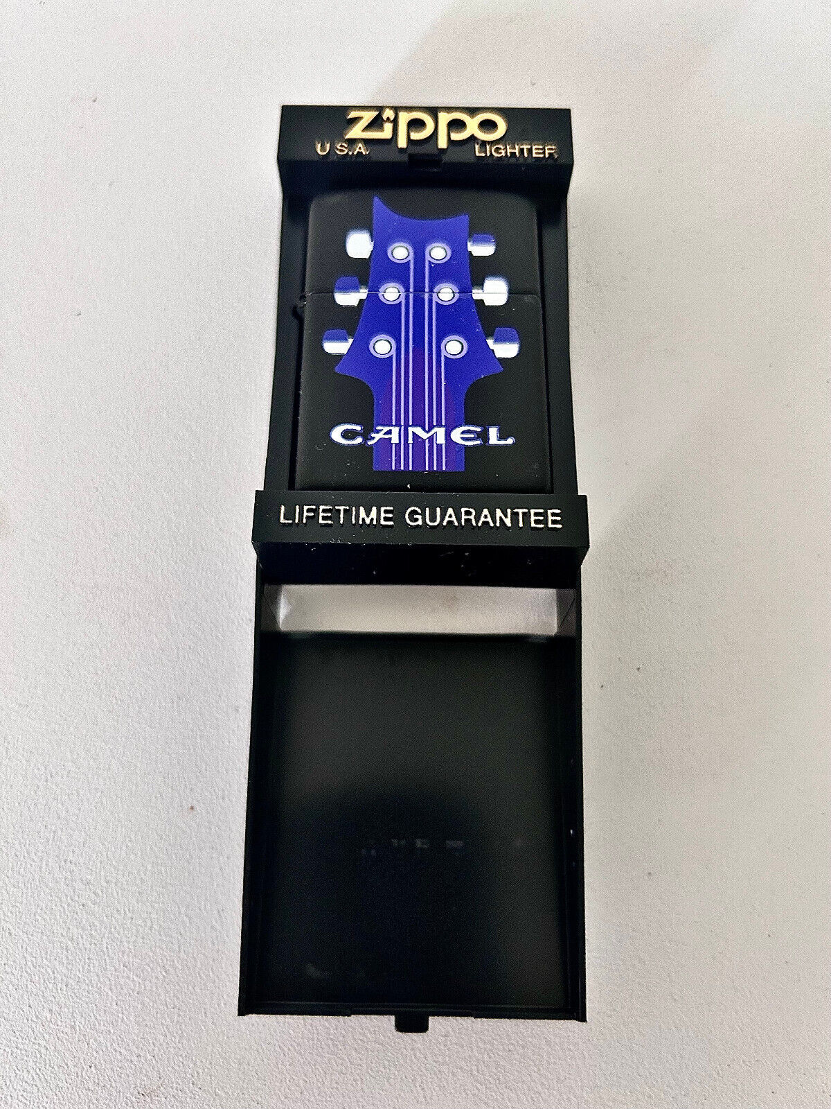 Camel 90’s Vintage Purple 6 String Guitar Zippo Lighter BRAND NEW