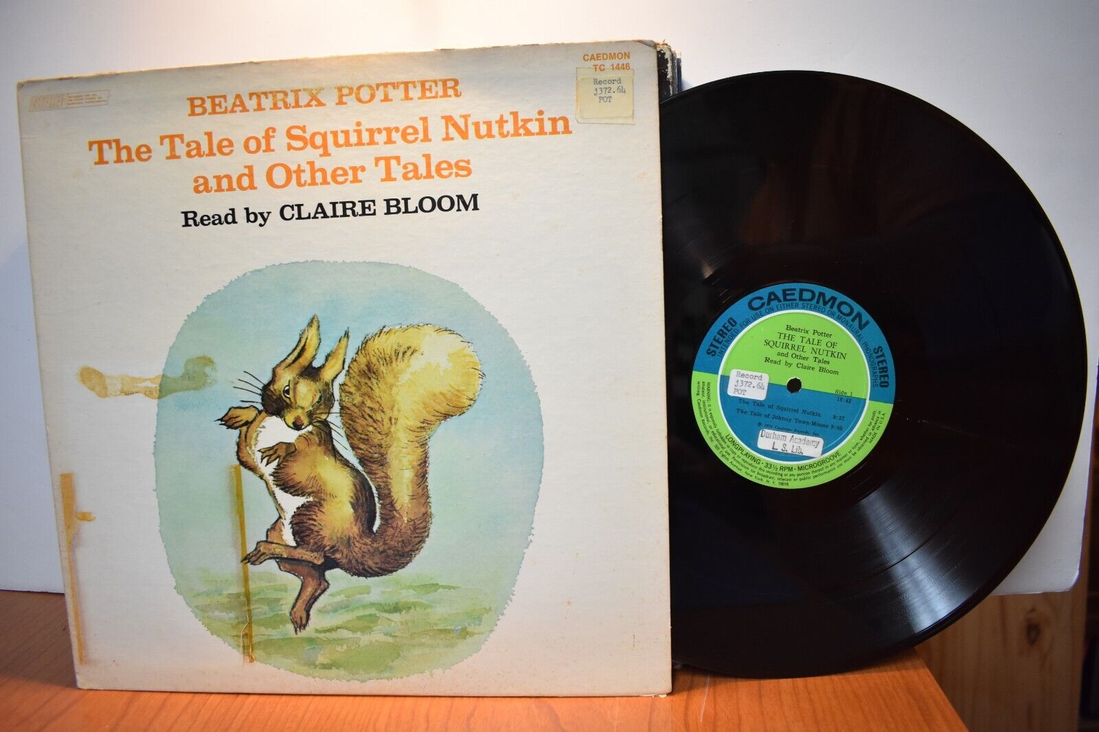 Claire Bloom Beatrix Potter Tale of Squirrel Nutkin Other Tales LP Caedmon ST
