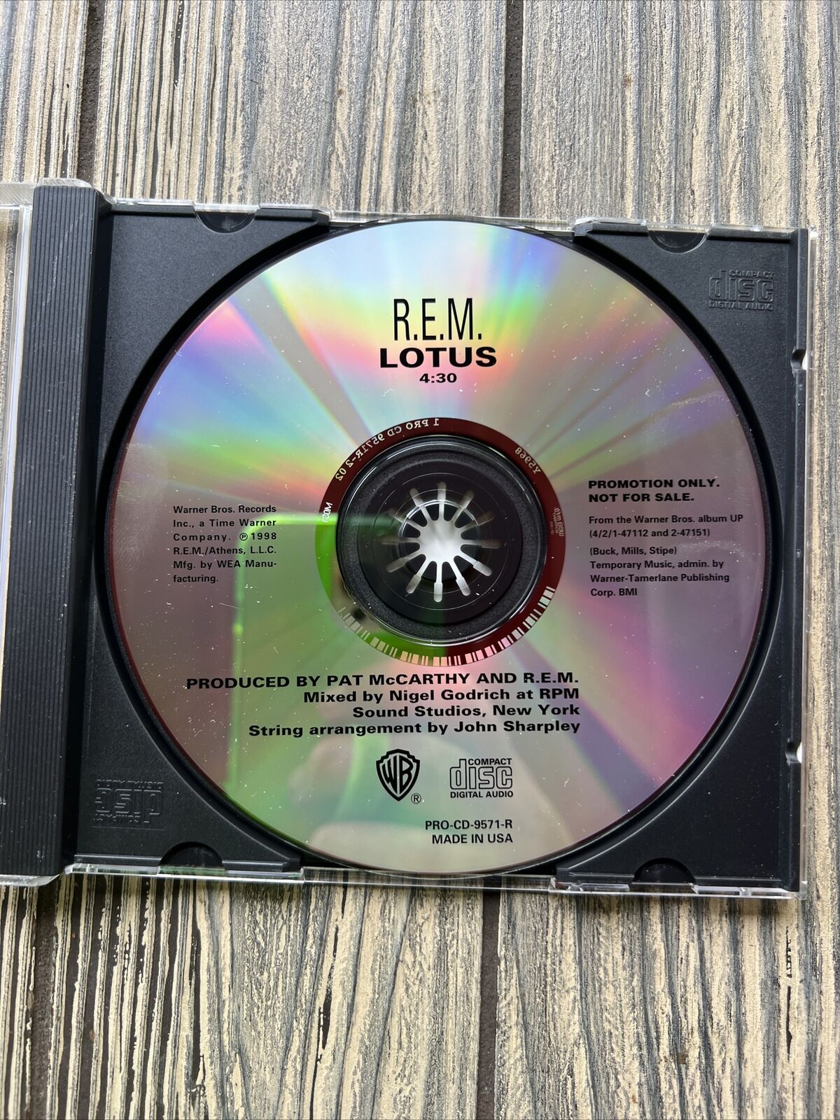 RARE R.E.M. Lotus Promo CD 1998 REM
