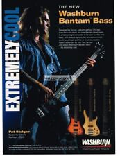 1994 Washburn XB200 Electric bass Guitar Pat Badger of Extreme Vintage Print Ad picture