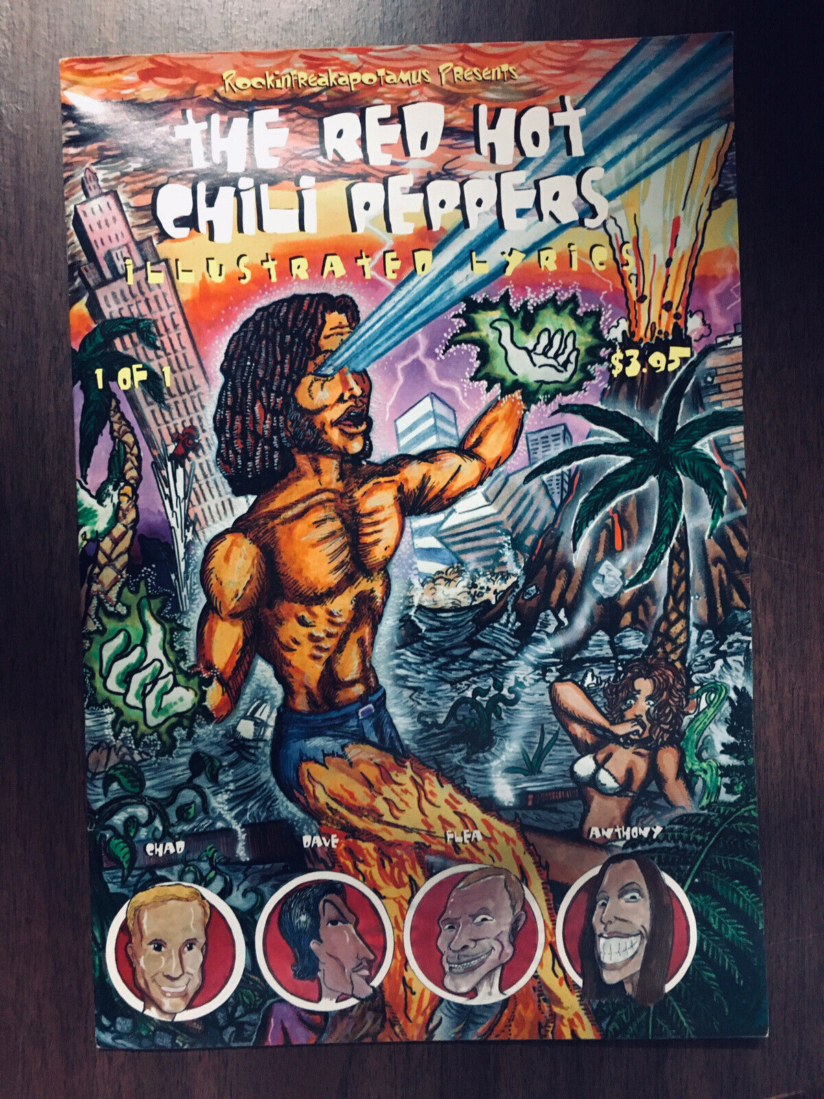 RED HOT CHILI PEPPERS Illustrated Lyrics #1 Rare 1st Print Rock Comic Book 1997