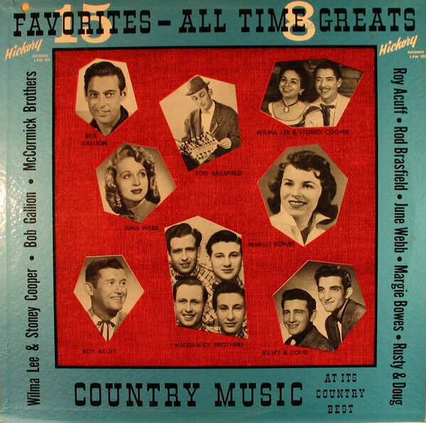 Various - 15 Favorites - All Time Greats 1962 LP, Comp, Mono Hickory Records, Hi
