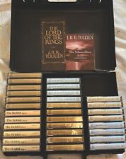 J.R.R Tolkien LOTR Hobbit Cassette Tape Lot Set Case The Silmarillion VTG Rare picture