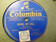 1924 THORPE BATES English Barit Maire my Girl / The Floral Dance Columbia D 1304 picture