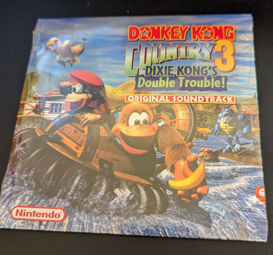 DONKEY KONG Country 3 Dixie Kong\'s Double Trouble Nintendo DC soundtrack SEALED