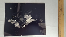 Original Photo Michael J. Fox Plays Guitar Black & White 8x10 picture