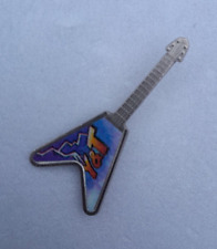 VTG 1981 Y&T YESTERDAY & TODAY EARTHSHAKER GUITAR PIN BADGE picture
