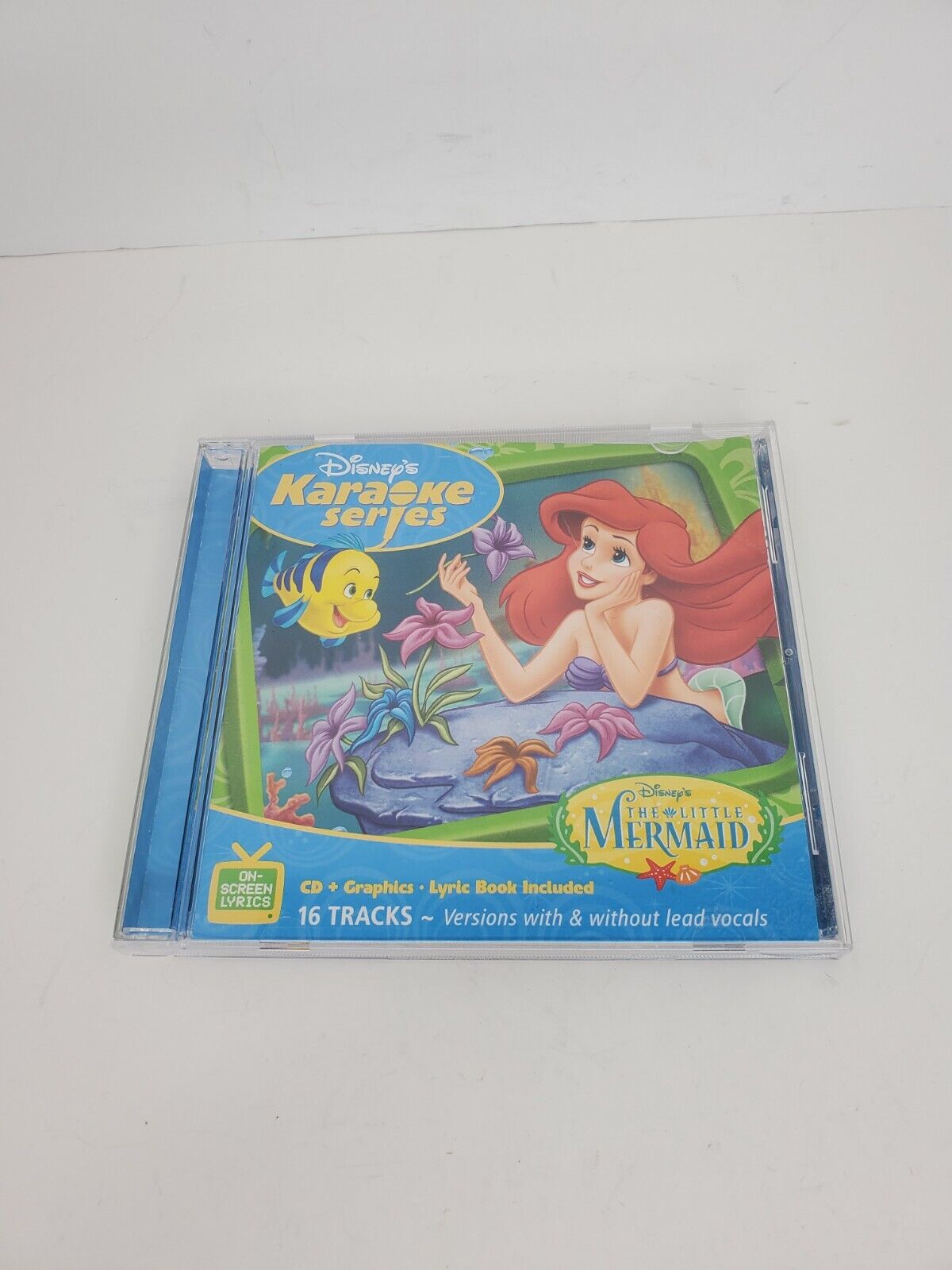 Disney\'s Karaoke Series~Little Mermaid Cover With Lyric Book & Audio CD Disc 
