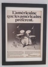 SLINGERLAND DRUMS*1979*French*ORIGINAL*A4*ADVERT*FRAMED*FAST WORLD SHIP picture