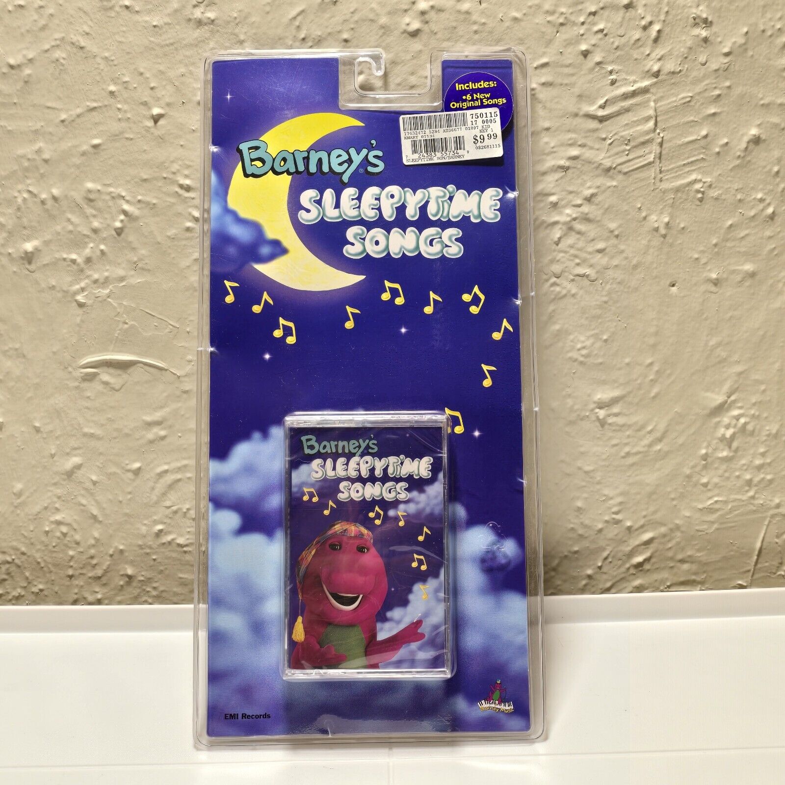 Vintage 90s Barney\'s Sleepytime Songs Cassette Tape Sealed Dinosaur Kids 
