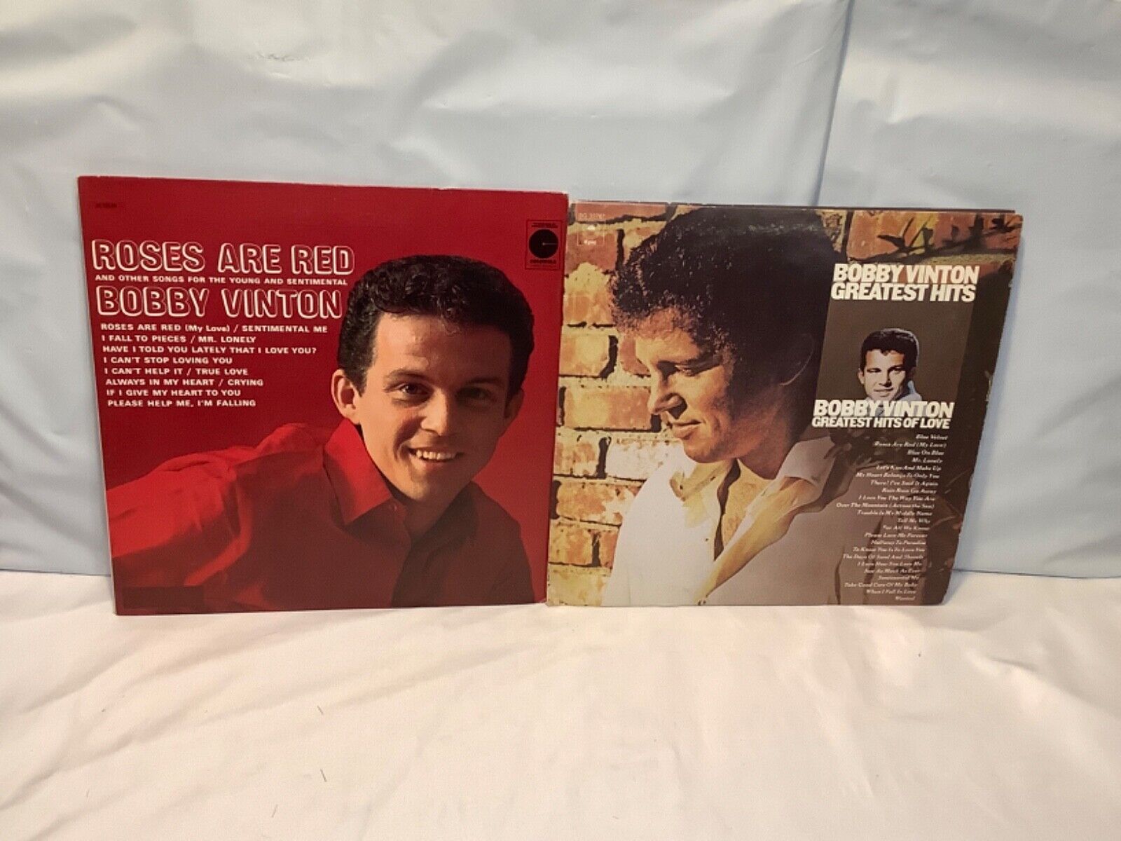 VINTAGE Lot of 2 Bobby Vinton-Greatest Hits Of Love/Roses Are Red