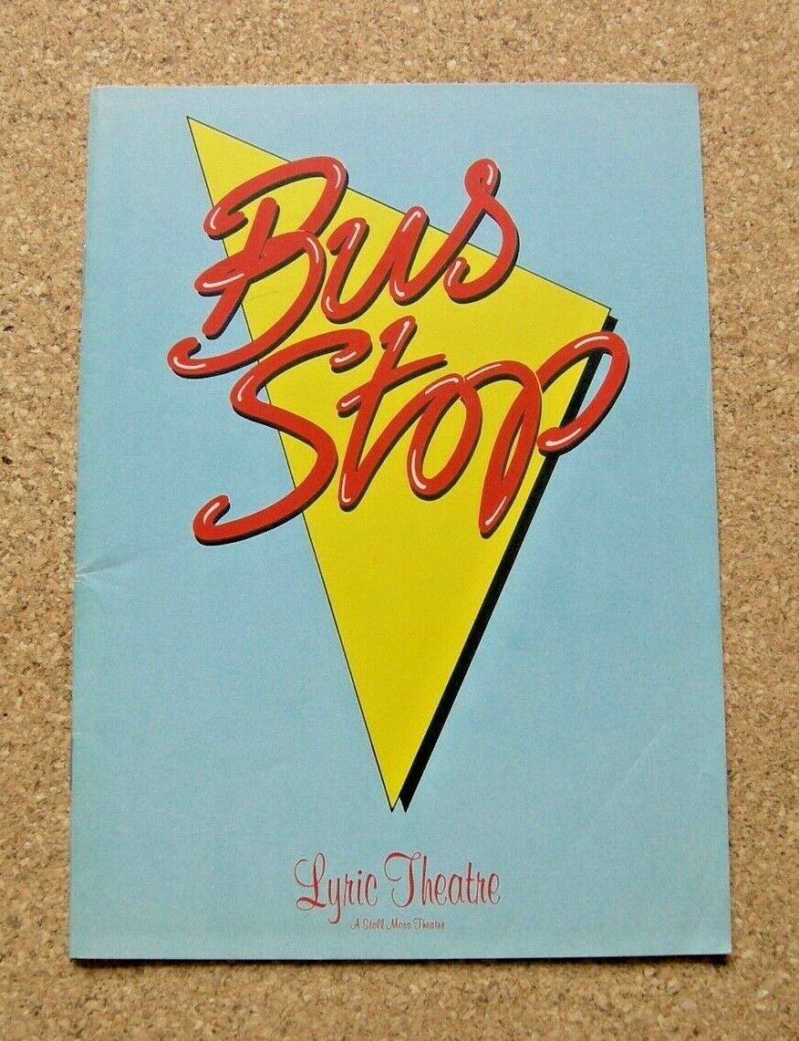 BUS STOP - LYRIC THEATRE PROGRAMME 1990. JERRY HALL AND SHAUN CASSIDY.