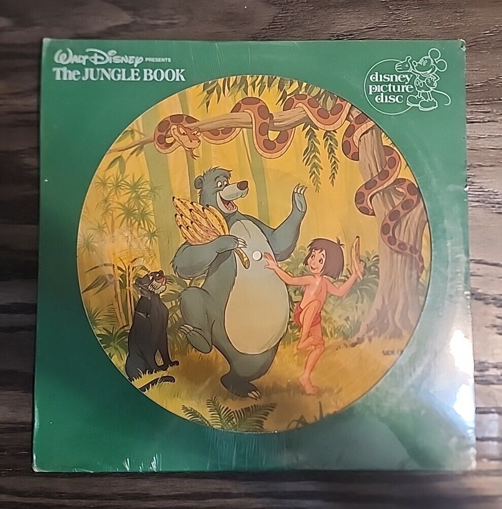 The Jungle Book 1981 Walt Disney Productions LP Picture Disc Disneyland 3105