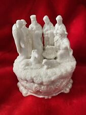 Musical Christmas Nativity Scene Vintage - Music box Silent Night picture