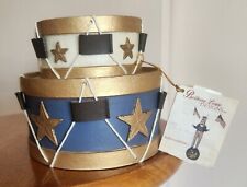 Vtg Bethany Lowe Designs Rare Pair of Decorative Drums with Original Tag VGC  picture