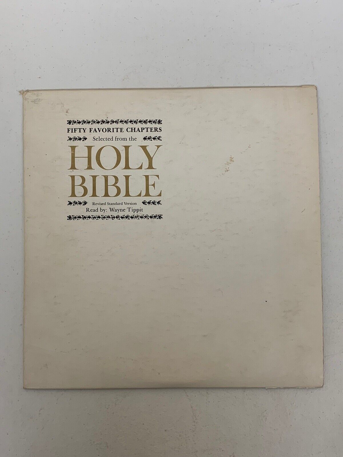 50 Favorite Chapters Selected From The Holy Bible Braille 16 2⁄3RPM Record Set