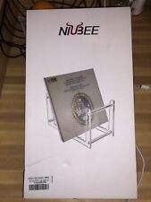 NIUBEE Clear Vinyl Record Stand NEW with 4 VINTAGE Records*SEE DESCRIPTION picture