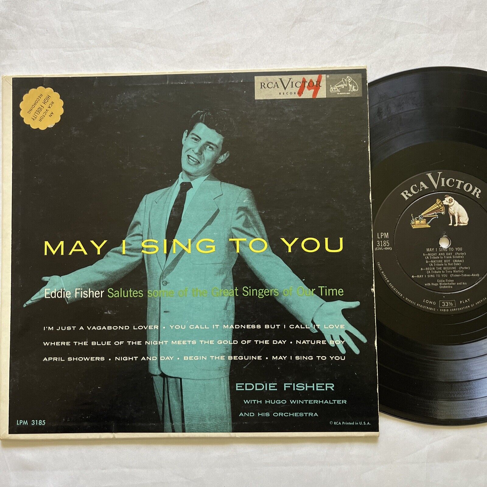 Eddie Fisher “May I Sing To You” RCA Victor Records LPM-3185 10\