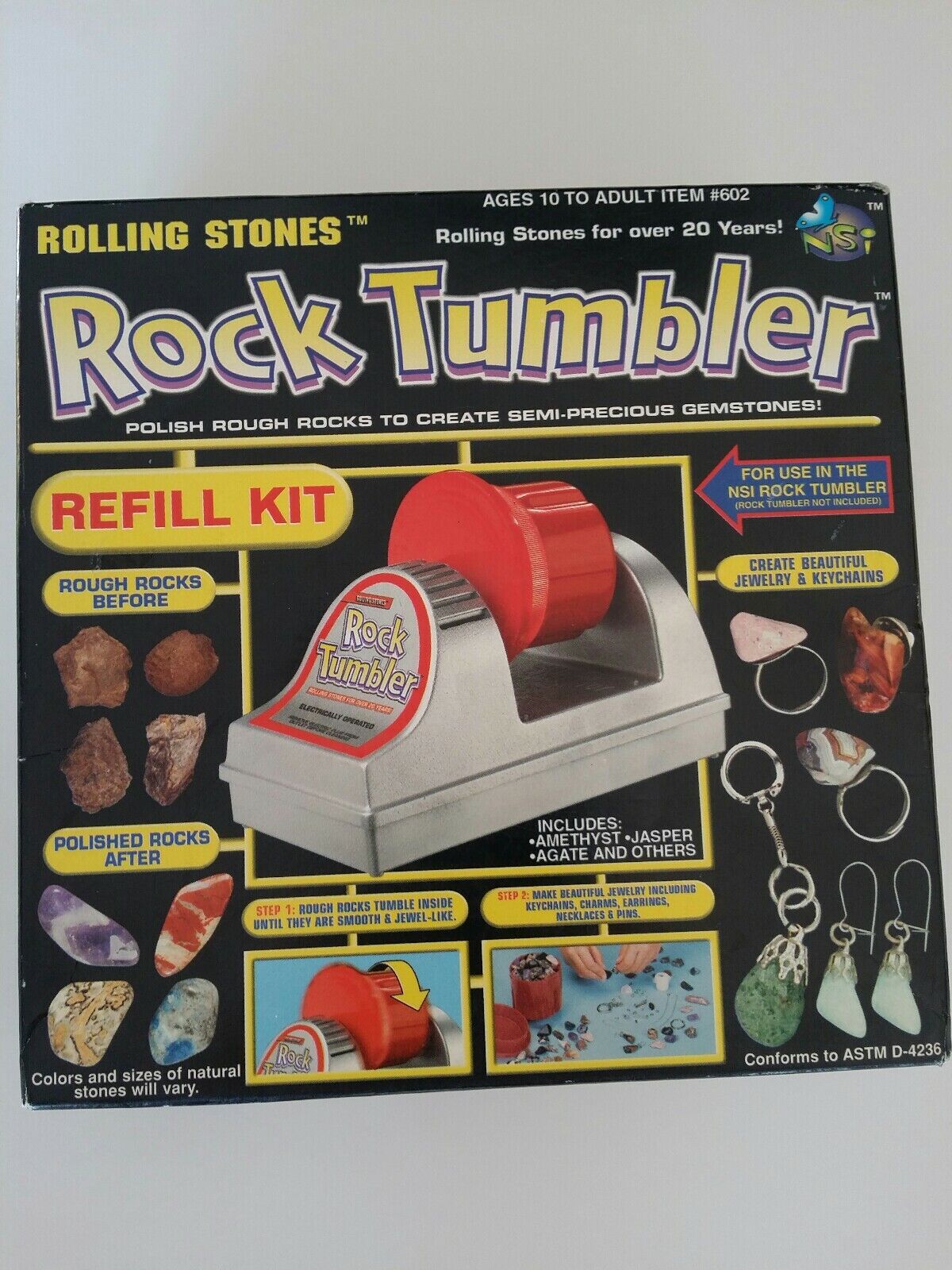 NEW Rolling Stones Rock Tumbler Refill Kit New in Box