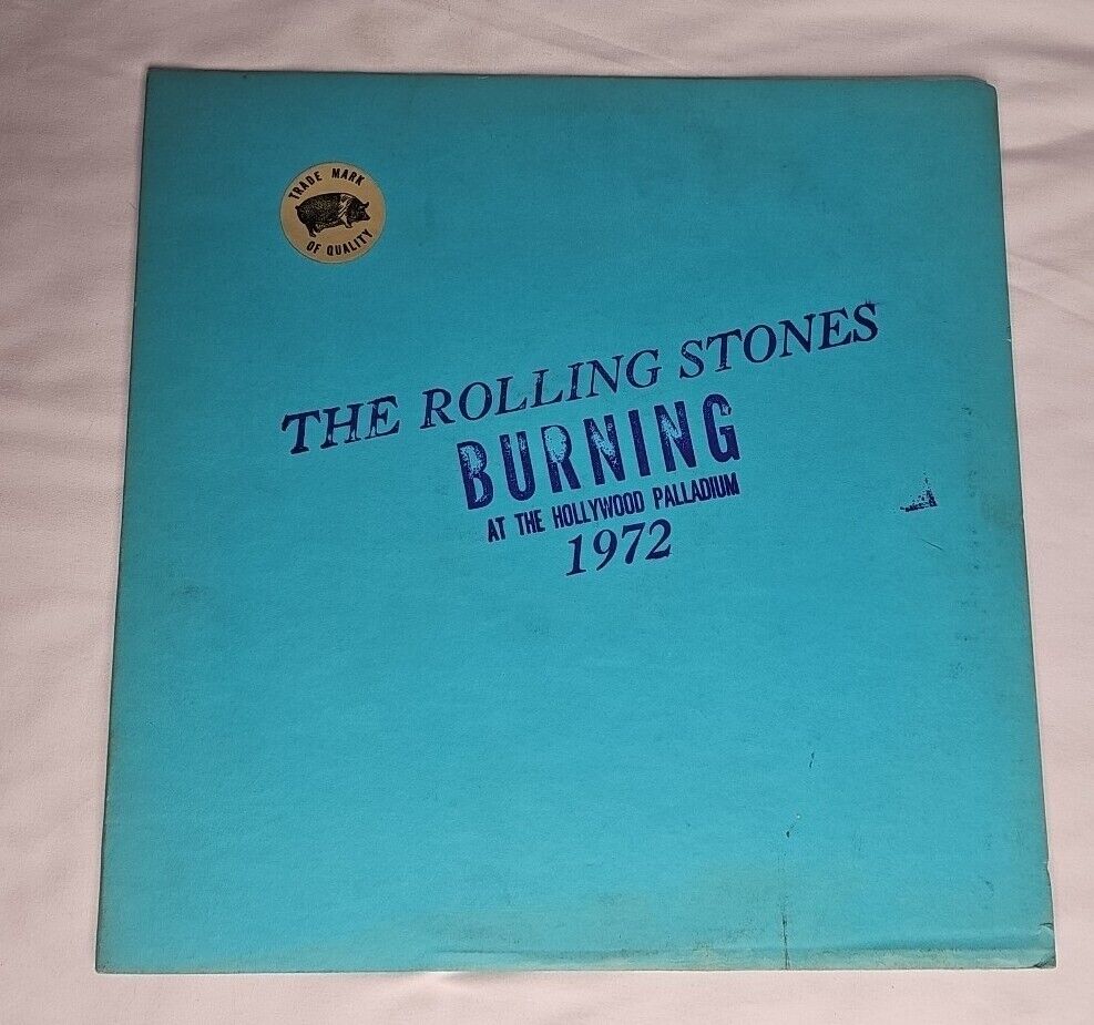 The Rolling Stones Burning At The Hollywood Palladium 1972 COLORED TMOQ LP BLUE