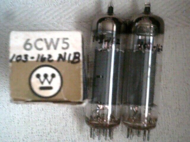 Vacuum Tube lot of 3ea  6CW5  1NIB Westinghouse tstd VG amp radio amplifier ham