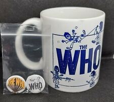 THE WHO  'BY NUMBERS' 11oz MUG WITH RARE ARTWORK + 2 FREE BADGES - ONLY A FEW picture