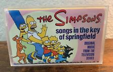 Vintage 1997 The Simpsons “Songs In The Key Of Springfield” Cassette Tape Rhino picture