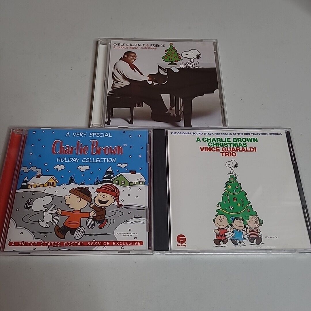 A Charlie Brown Christmas Holiday Collection Lot of 3 CDs Peanuts Snoopy