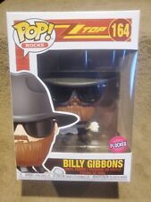 Funko Pop ROCKS ZZ Top - BILLY GIBBONS (Flocked Guitar) #164 Vaulted NIB picture