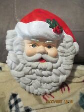 VINTAGE 1995 SANTA HEAD MUSICAL LIGHTS UP TELCO CREATION  picture
