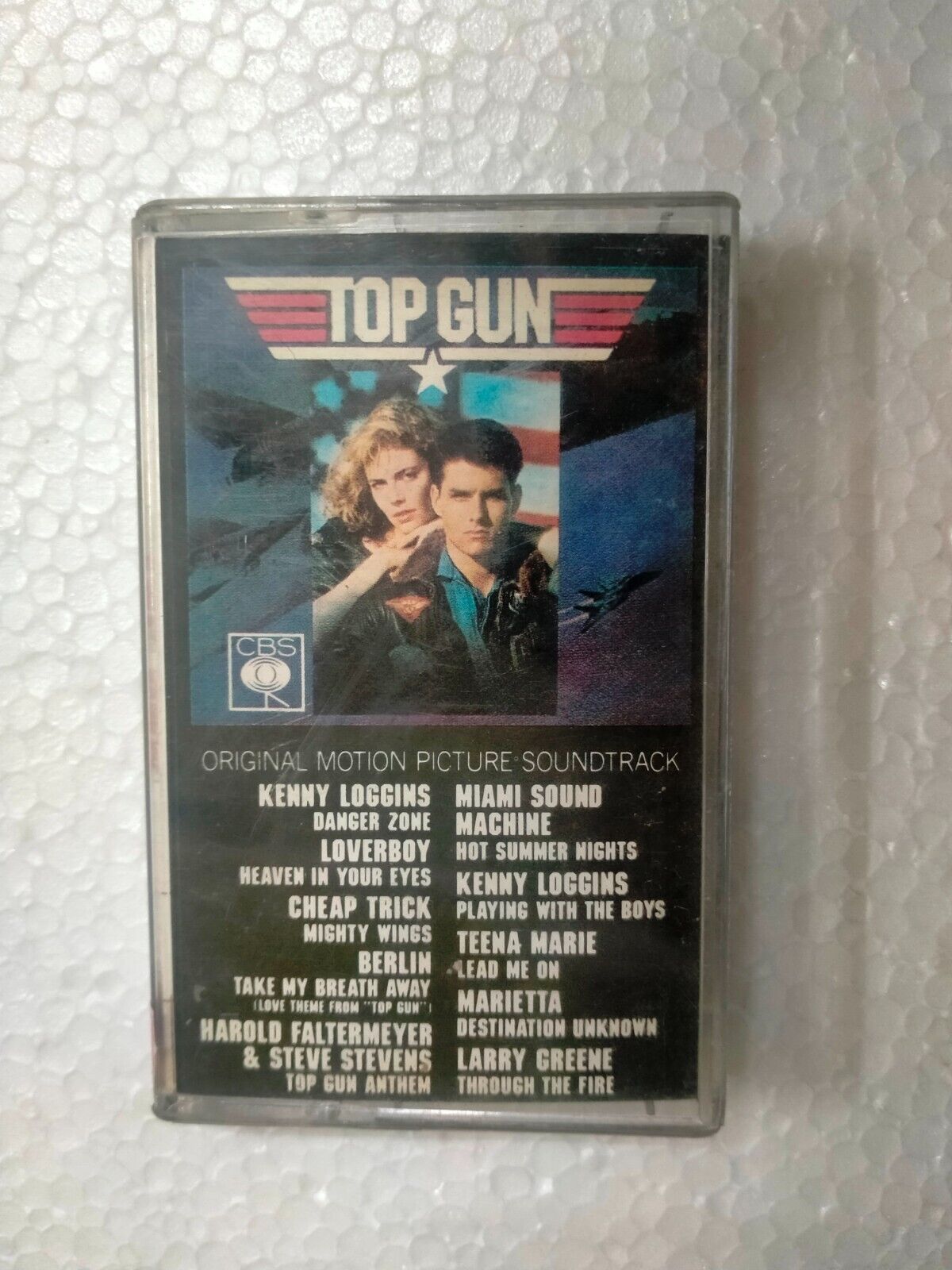 Top Gun Original Motion Picture Tom Cruise Cbs 1991  RARE CASSETTE TAPE INDIA