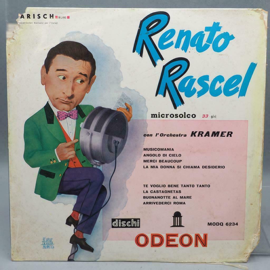 Vintage Renato Rascel con L'orchestra Kramer Record Album Vinyl Italian Import